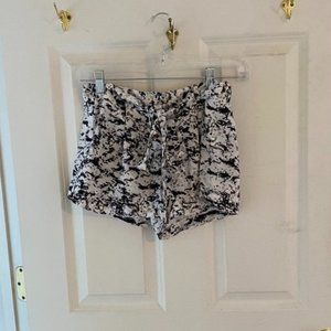 Robert Rodriguez Silk Shorts Black White 0